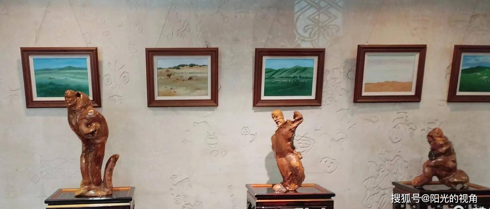 画家李金玺老师，油画草原中的忧虑与向往